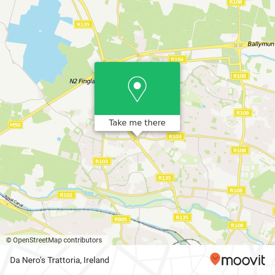 Da Nero's Trattoria, North Road Dublin 11 11 map