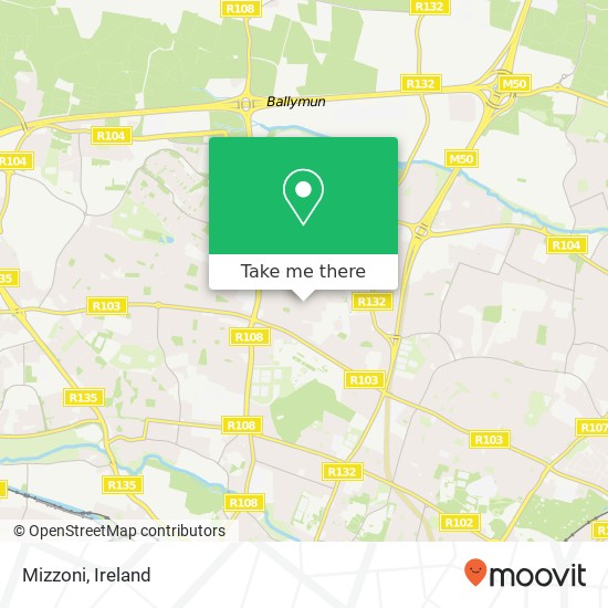 Mizzoni, Shanard Road Dublin 9 9 map