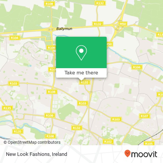 New Look Fashions, Shanliss Park Dublin 9 9 map
