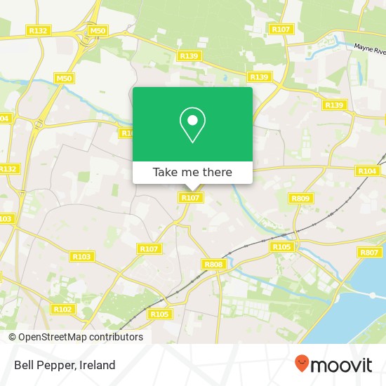 Bell Pepper, 7 Coolock Village Dublin 5 map