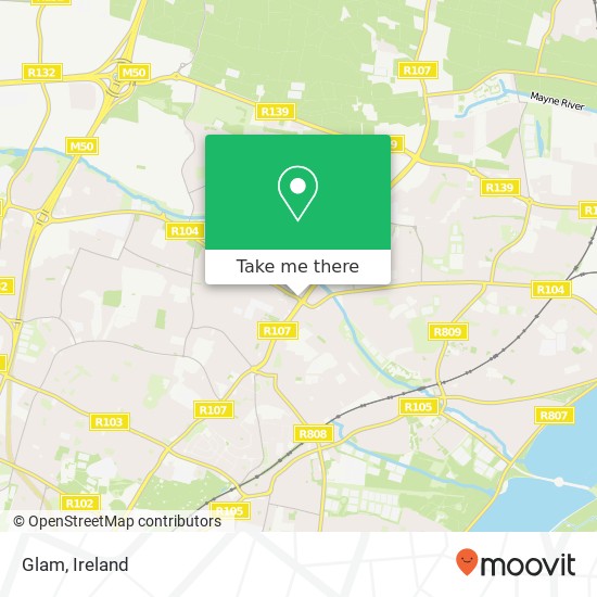 Glam, Oscar Traynor Road Dublin 5 5 map