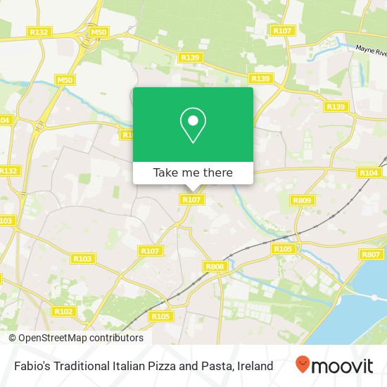 Fabio's Traditional Italian Pizza and Pasta, Coolock Village Dublin 5 5 map
