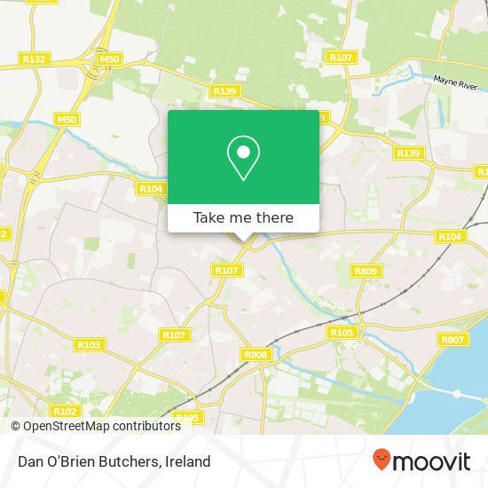 Dan O'Brien Butchers, Oscar Traynor Road Dublin 5 5 map