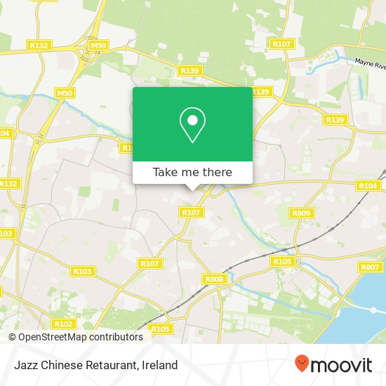 Jazz Chinese Retaurant, Beechpark Avenue Dublin 5 5 map