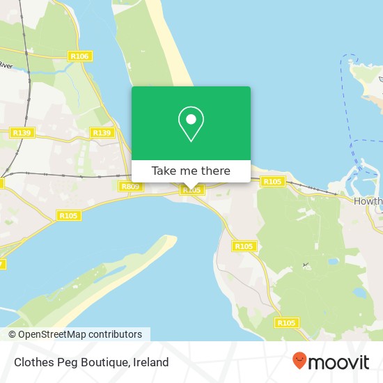 Clothes Peg Boutique, Howth Road Dublin 13 13 map