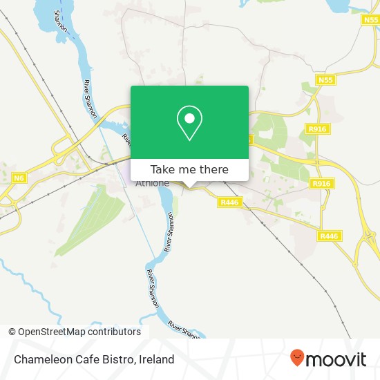 Chameleon Cafe Bistro, 15 Irishtown Athlone plan