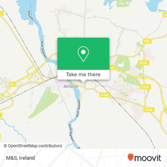 M&S, Garden Vale Athlone N37 PF68 map