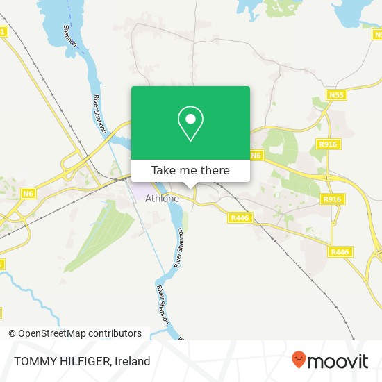 TOMMY HILFIGER, Garden Vale Athlone N37 PF68 map