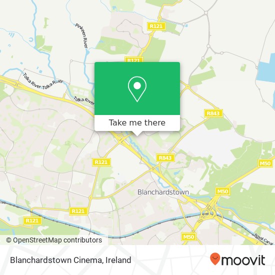 Blanchardstown Cinema map