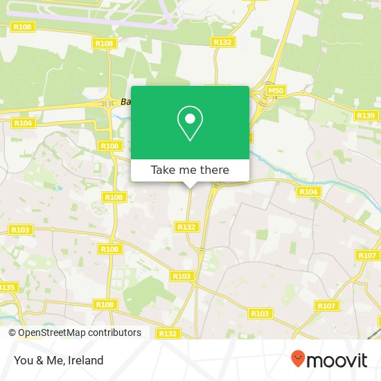 You & Me, Swords Road Dublin 9 map