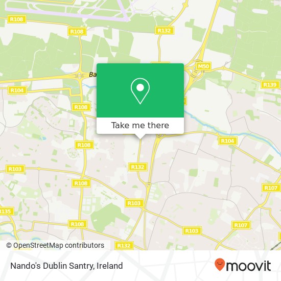 Nando's Dublin Santry, Swords Road Dublin 9 9 plan