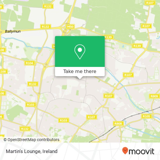 Martin's Lounge map