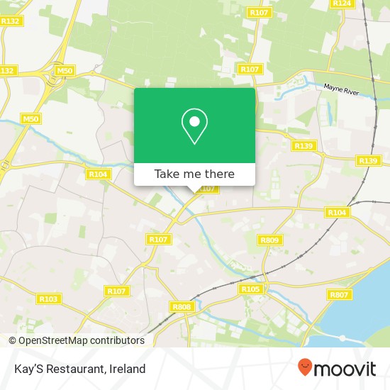 Kay’S Restaurant, Malahide Road Dublin 17 map