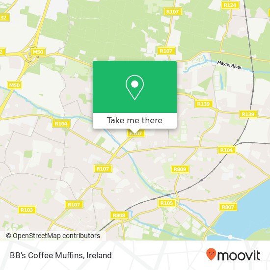 BB's Coffee Muffins, Malahide Road Dublin 17 plan