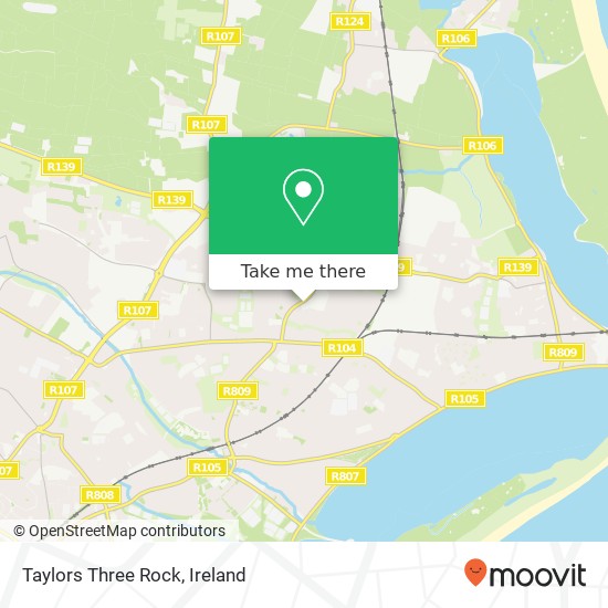 Taylors Three Rock, Grange Road Dublin 13 map