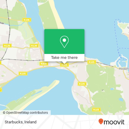 Starbucks, Howth Road Dublin 13 D13 Y9W6 map