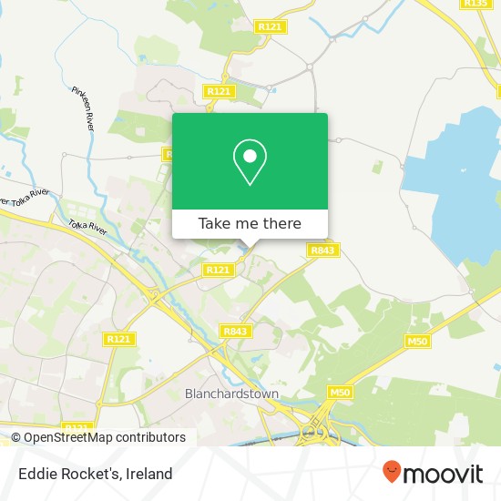 Eddie Rocket's, Blanchardstown Road Dublin 15 map
