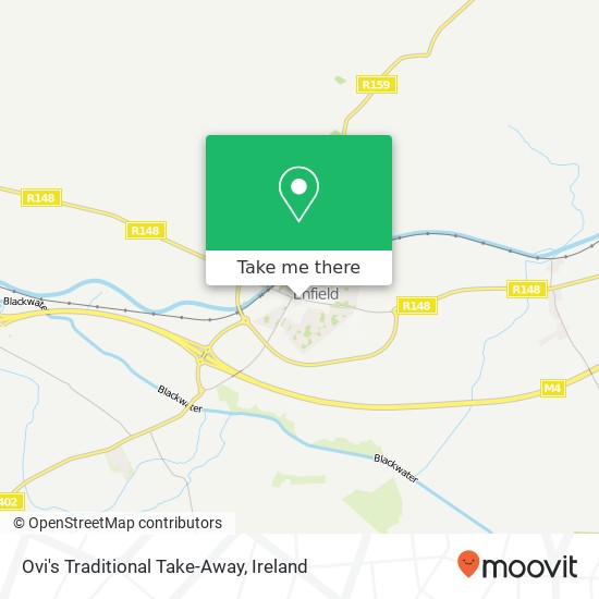 Ovi's Traditional Take-Away, Main Street Enfield, County Meath plan