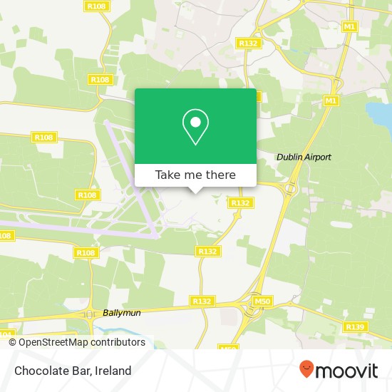 Chocolate Bar, Corballis Road South Dublin Airport map