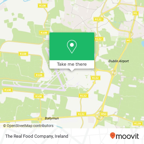 The Real Food Company, T1 Departures Road Dublin Airport map