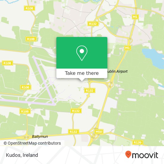 Kudos, Dublin Airport, County Dublin map