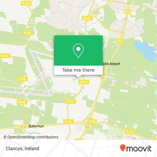 Clancys, Dublin Airport, County Dublin map