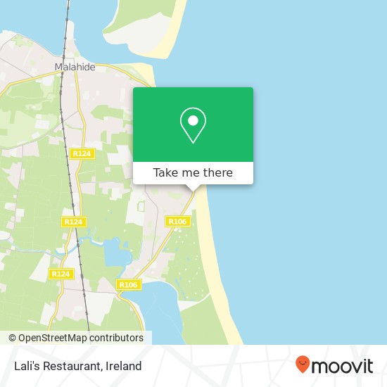 Lali's Restaurant, Strand Road Portmarnock, County Dublin map