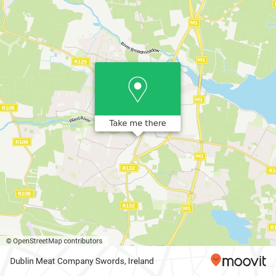 Dublin Meat Company Swords, Forest Road Swords map