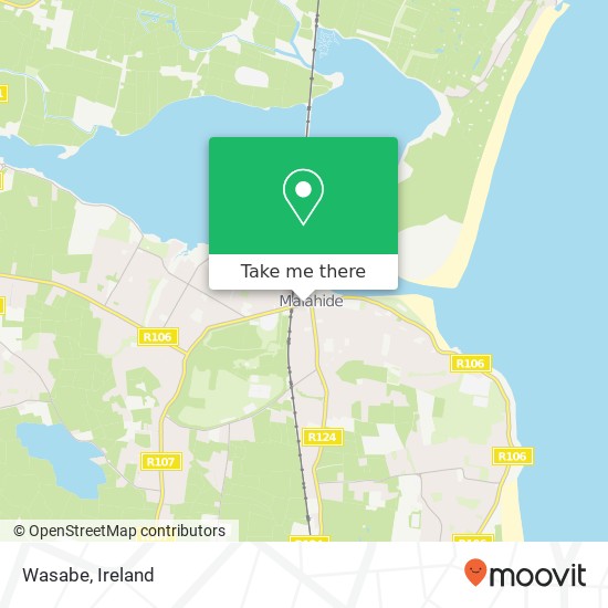 Wasabe, Main Street Malahide, County Dublin map