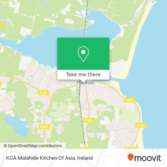 KOA Malahide Kitchen Of Asia, The Mall Malahide, County Dublin map