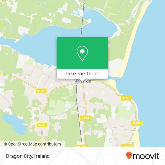 Dragon City, Church Road Malahide, County Dublin map