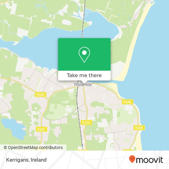 Kerrigans, Main Street Malahide, County Dublin map