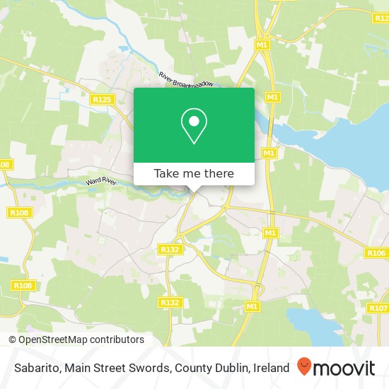 Sabarito, Main Street Swords, County Dublin map