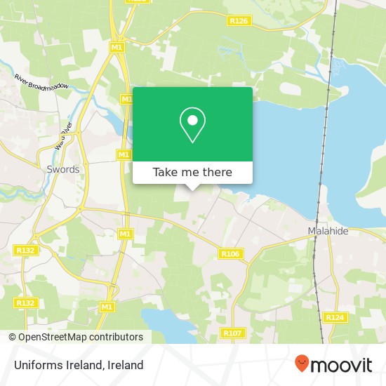 Uniforms Ireland, 26 Seabury Wood Malahide map