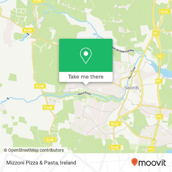 Mizzoni Pizza & Pasta, Swords Manor Grove Mooretown map