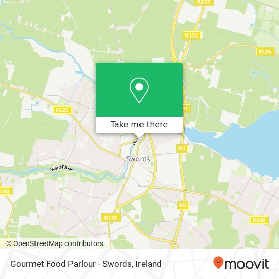 Gourmet Food Parlour - Swords, North Street Swords map