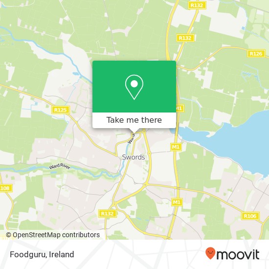 Foodguru, Seatown West Swords, County Dublin map