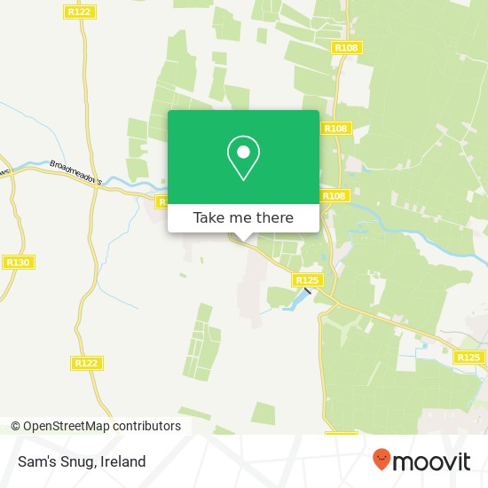 Sam's Snug, R125 Lispopple map