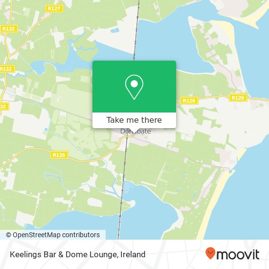Keelings Bar & Dome Lounge, Main Street Donabate K36 V095 map