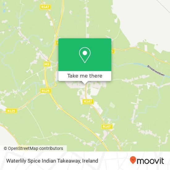 Waterlily Spice Indian Takeaway, Supple Park Dunshaughlin map