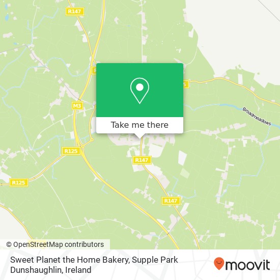 Sweet Planet the Home Bakery, Supple Park Dunshaughlin map