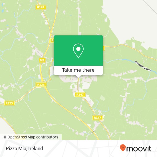 Pizza Mia, Main Street Dunshaughlin, County Meath plan