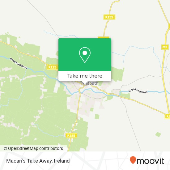 Macari's Take Away, Main Street Ratoath, County Meath map