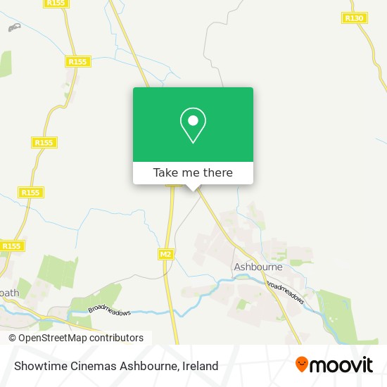 Showtime Cinemas Ashbourne map