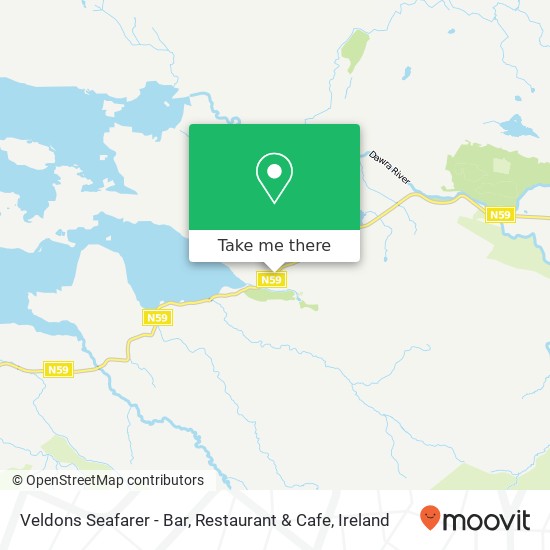Veldons Seafarer - Bar, Restaurant & Cafe, N59 Letterfrack map