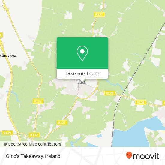 Gino's Takeaway, Dublin Road Lusk, County Dublin map