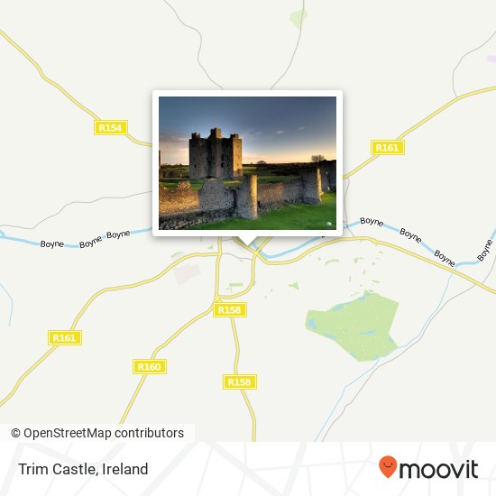 Trim Castle map