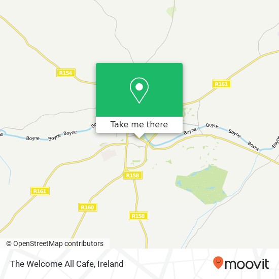 The Welcome All Cafe, Castle Street Trim map