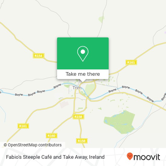 Fabio's Steeple Café and Take Away, High Street Trim map