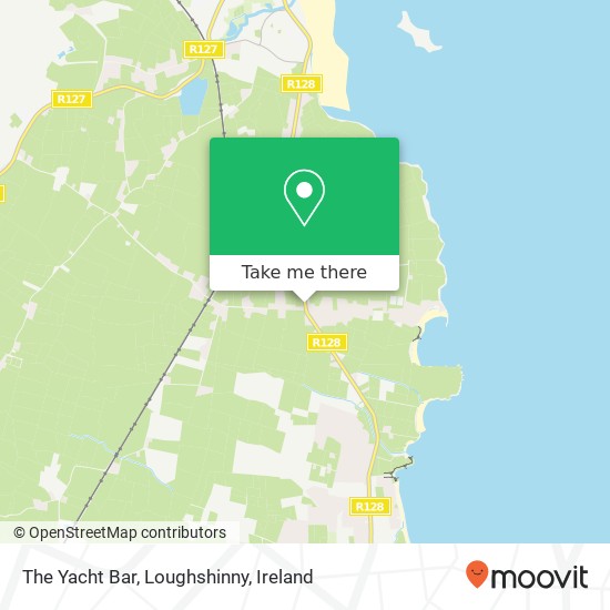 The Yacht Bar, Loughshinny map